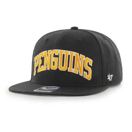 Pittsburgh Penguins Kingswood Captain Black Snapback - 47 Brand cap